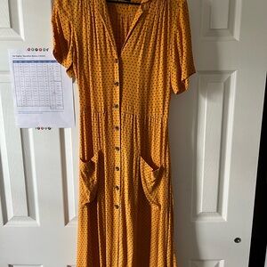 Urban outfitters button down midi dress